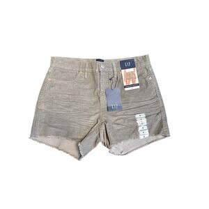 GAP Women's Corduroy Shorts QLS0910S 3.5-Inch Inseam Frayed Hem Shorts Size 4